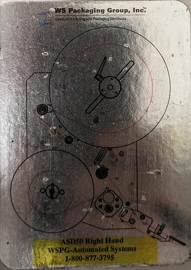 Used label printer, applicator, adjustable stand