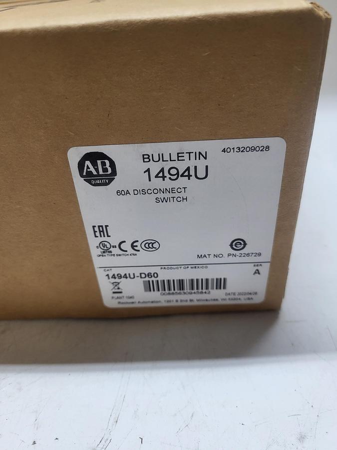 Allen-Bradley 1494U-D60 Ser.A NEW