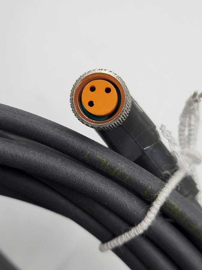 Lumberg Automation RKMWV/LED A 3-224/5 Meters 3 pin Sensor/Actuator Double-Ended Cordset: open 90 deg 3-pin M12