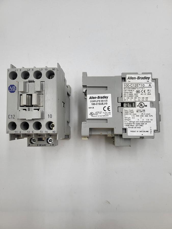 Used Allen Bradley complete device 100-C12UEJ10 / 100-C12E*10 / C12