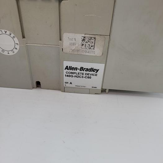 Used ALLEN BRADLEY 140G-H2C3-C60 CIRCUIT 60A / 600A BREAKER WITH EXTENSION & LEVER
