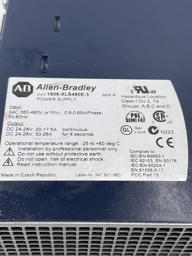 Used Allen-Bradley 1606-XLS480E-3 Ser A