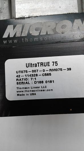 Used MICRON UltraTRUE 75 UT075-007-0-RM075-39