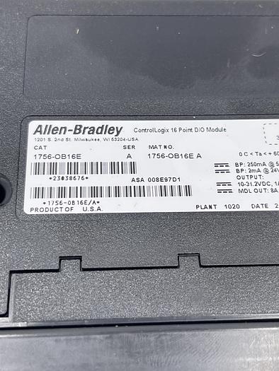 Used Allen-Bradley 1756-OB16E Ser A 