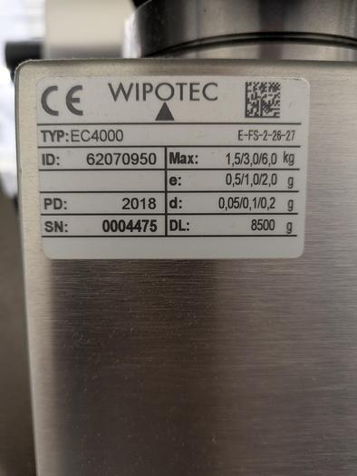 Used Wipotec checkweigher