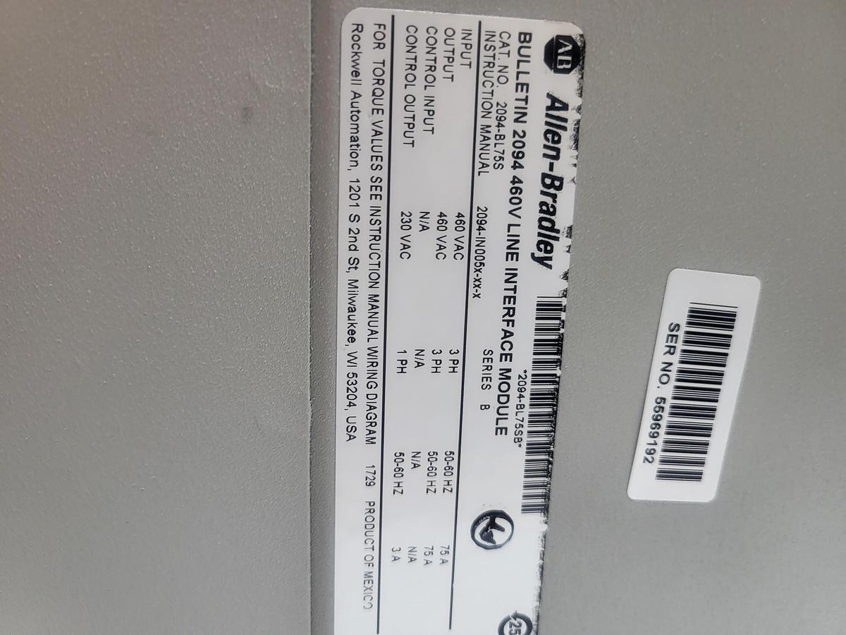 Used Allen-Bradley 2094-BL75S Ser.B