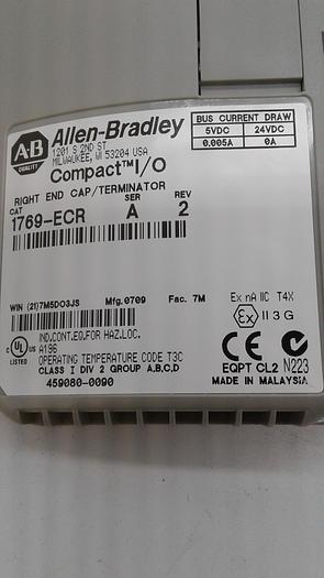 Used Allen-Bradley Compact I/O Right End Cap 1769-ECR Ser.A