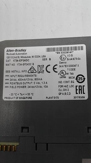 Used Allen-Bradley 1734-RTB 1734-EP24DC