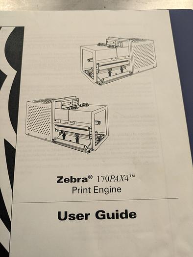 Used Zebra 170Pax4 printer, labeler
