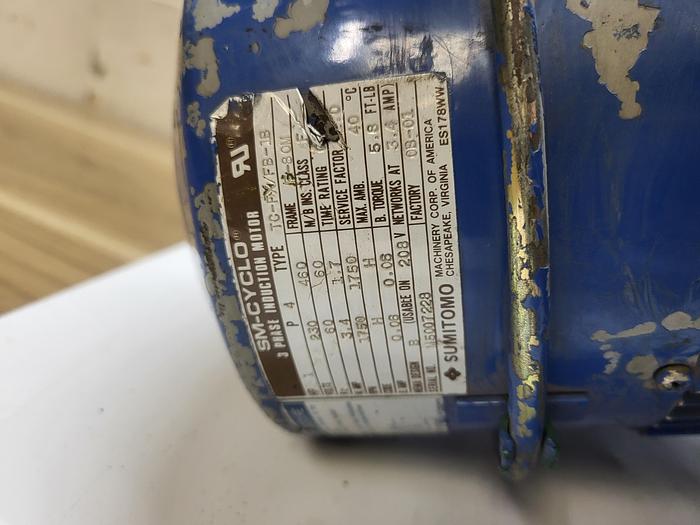 Used Sm-Cyclo 3 Phase Induction Motor TC-FX/FB-1B