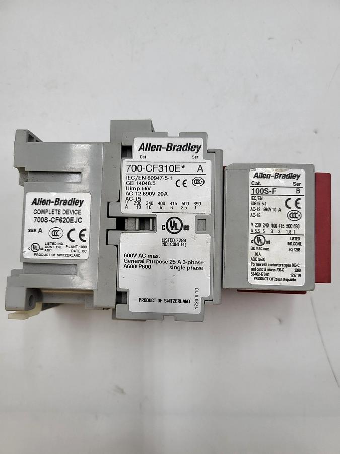 Used Allen Bradley complete 700S-CF620EJC / 700-CF310E* / 100S-F / A31