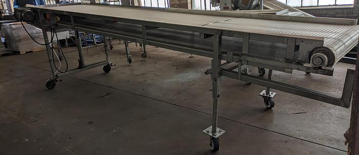 Used stainless conveyor 41 3/4" wide 16' long