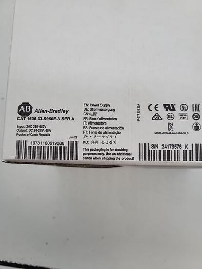Authentic Allen-Bradley Power Supply 1606-XLS960E-3 Ser.A