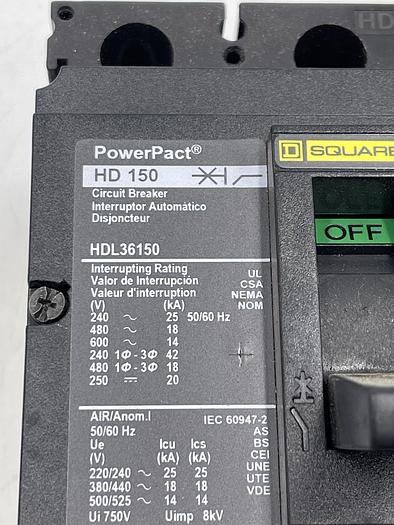 Used Square D HDL36150