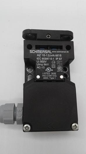 Used SCHMERSAL AZ 16-12zvrk-M16 IEC 60947-5-1 Ui 500V Uimp 6kV AC-15