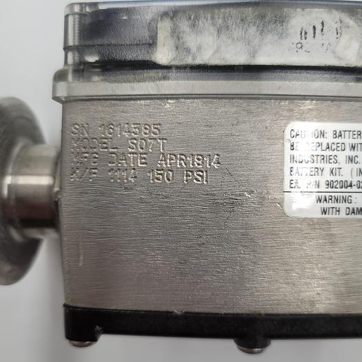 Used GPI ELECTRONIC DIGITAL METER 3/4" TRI CLOVER MODEL S07T