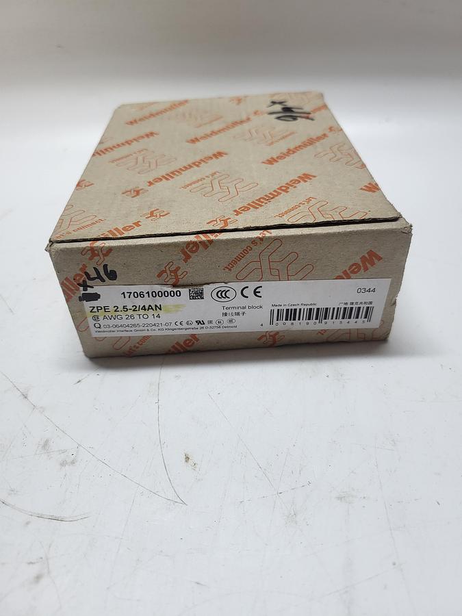 Weildmuller 1706100000 ZPE 2.5-2/4AN Box of 46