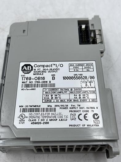 Used Allen-Bradley 1769-OB16 Ser B 