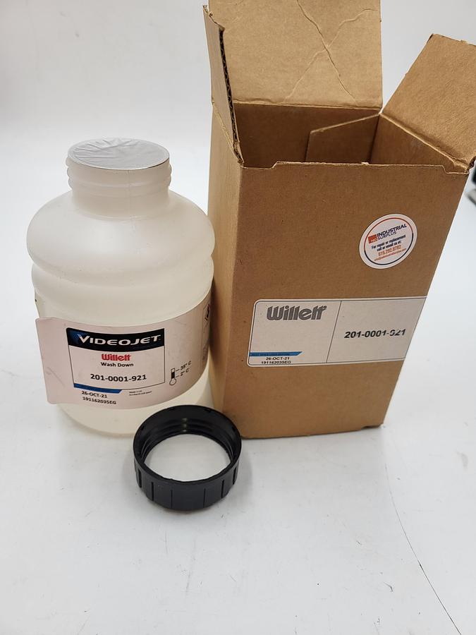 VIDEOJET 201-0001-921 WILLETT WASH SOLVENT 500ml **SEALED NEW**