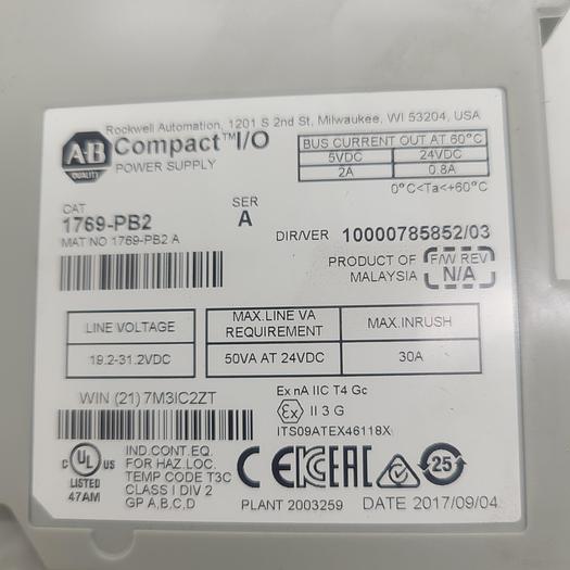 Used Allen-Bradley Compact I/O 1769-PB2