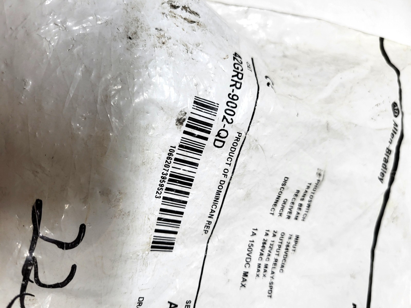 Allen-Bradley / Rockwell Automation 42GRR-9002-QD nameplate