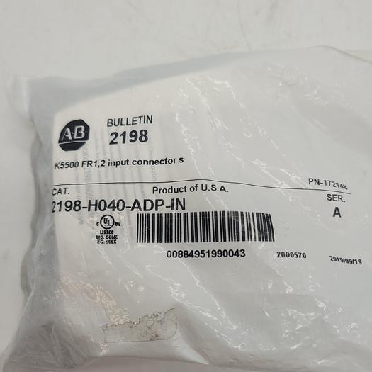 Allen-Bradley K5500 FR1,2 Input Connector S 2198-H040-ADP-ID