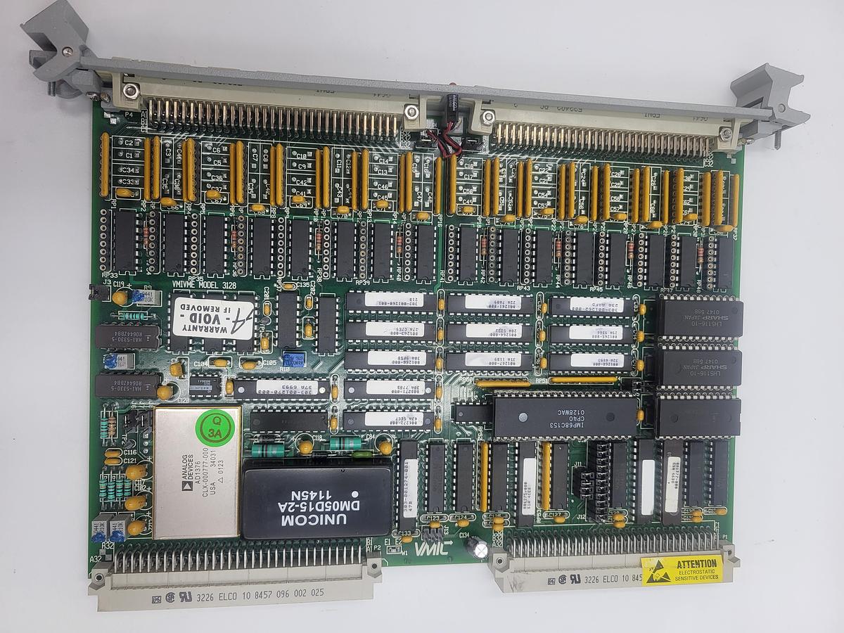 Used Xycom VME-3128A P/N:A06783 14-bit scanning analog-to-digital converter board - OFF Triangle bagger model: B55PRC/A918F2RN