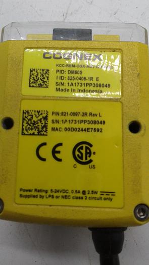 Used Cognex KCC-REM-COX-ADV100DM60 PID:DM60S Bar Code Scanner