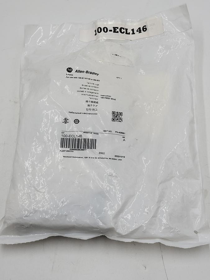 Allen Bradley 100-ECL146 Connection Module *NEW SEALED BAG*