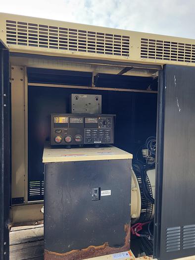 Used Kohler 30RZD 33KW Single phase 138 amp 120/240v natural gas/ propane generator