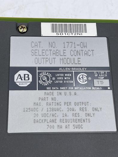 Used Allen-Bradley 1771-OW