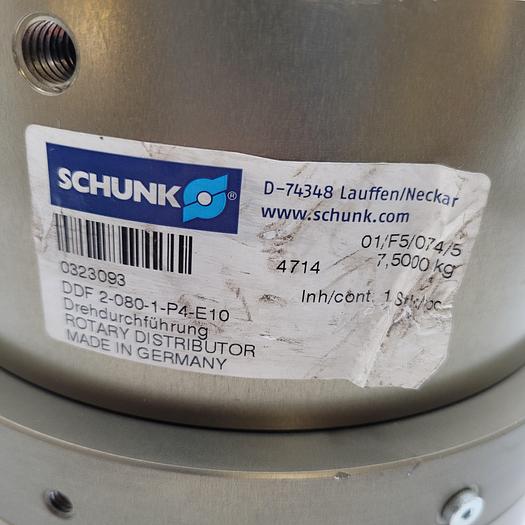 SCHUNK - 0323093 - DDF 2-080-1-P4-E10 | Pilz - Rotary feed-through for robots