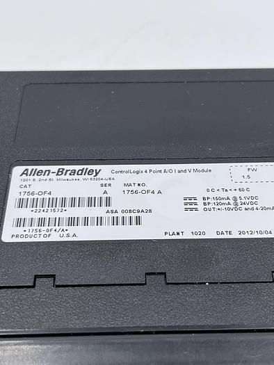 Used Allen-Bradley 1756-OF4 Ser A 