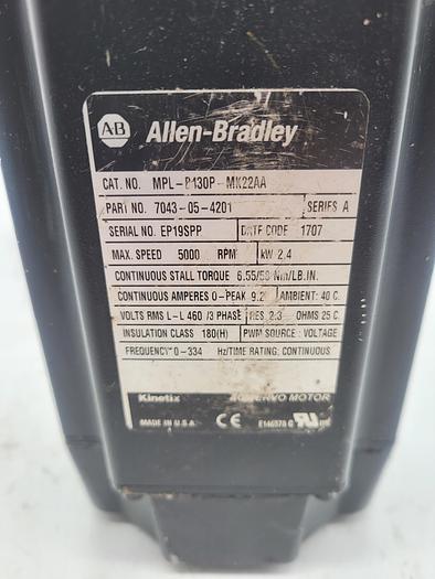 Used Allen-Bradley MPL-B130P-MK22AA