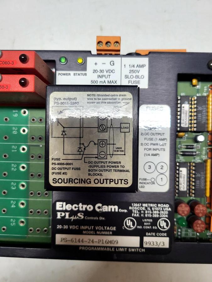 Electro Cam Corp. PS-6144-24-P16M09 detail