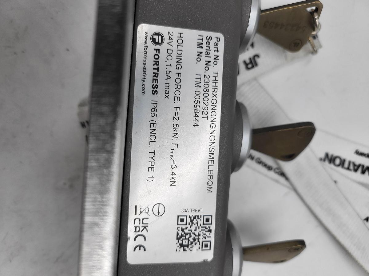 Used Fortress part: THHRXGNGNGNGNSMELEBQM item: 00598444 interlock features a hinged actuator