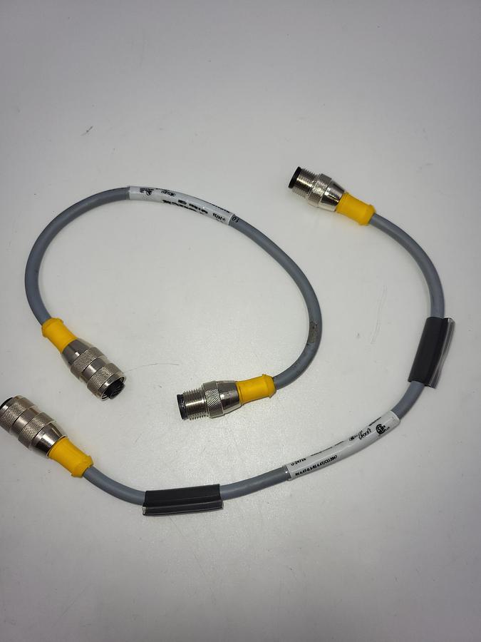 Turck RK 4.4T-0.3-RS Cordset, M12 Female to Cut-end, Gray, 4cond.