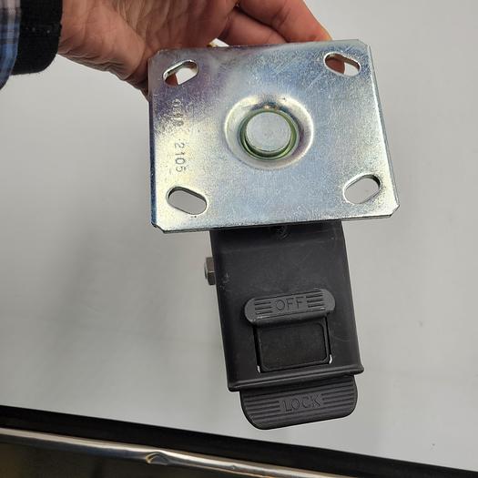 Wagner med-heavy duty phenolic swivel castor with brake 4F88054380071 (650 lb. capacity) 5" x 2" wheel 6.5" overall hgt*NEW*