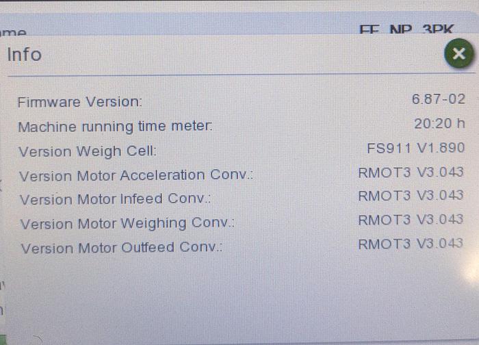 Used Wipotec checkweigher