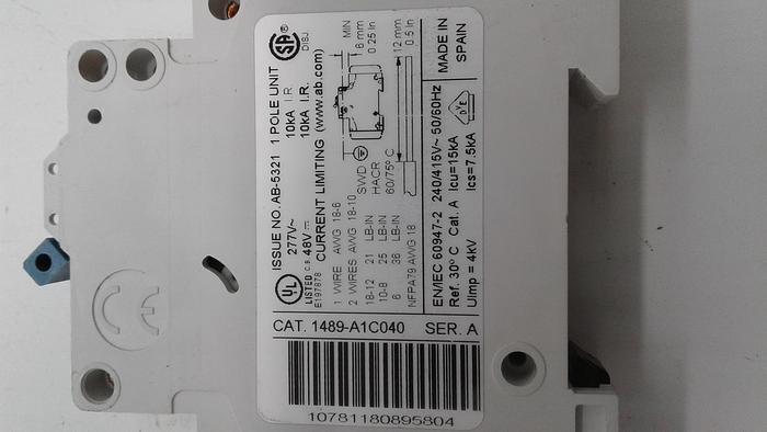 Used Allen-Bradley Current Limiting AB-5321 1 Pole Unit