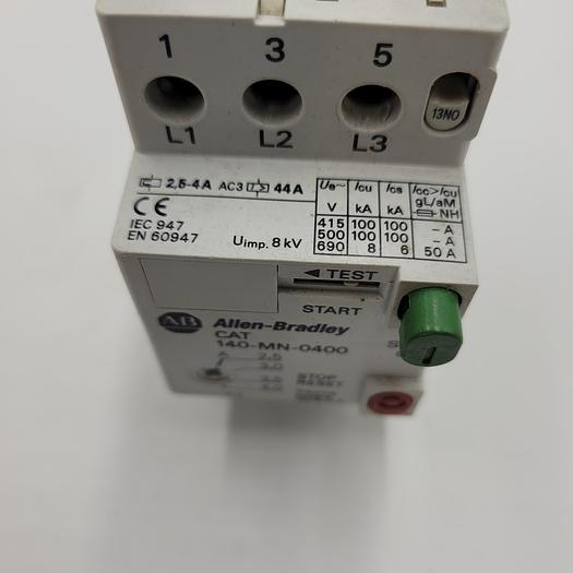 Used ALLEN BRADLEY 140-MN-0400 MOTOR CIRCUIT BREAKER