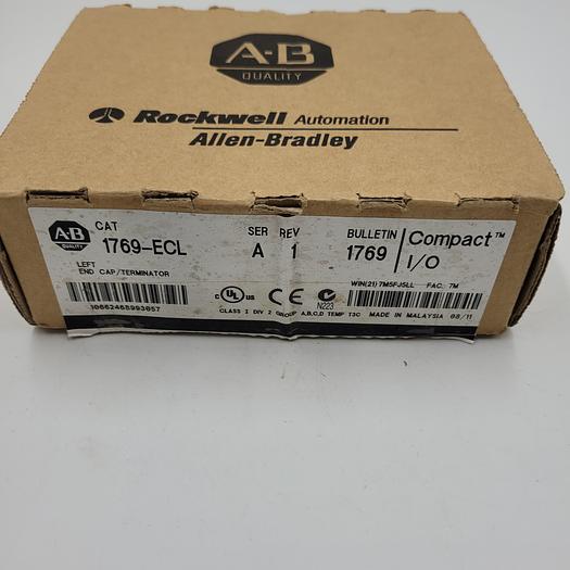 Allen-Bradley Compact I/O Left End Cap 1769-ECL Ser. A Rev. 1 *NEW* IN BOX