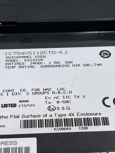 Used GE IC754VSI12CTD-KJ