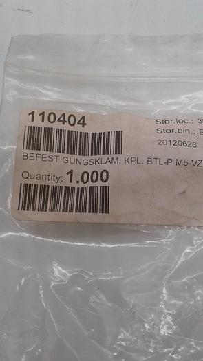 110404 BEFESTIGUNGSKLAM. KPL. BTL-P M5-VZ