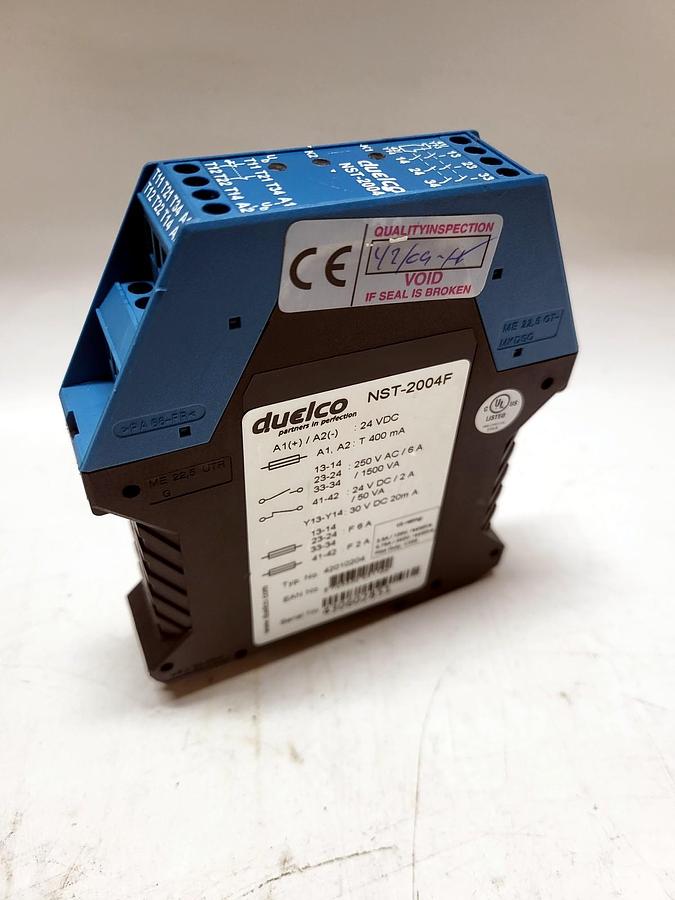 duelco NST-2004F nameplate