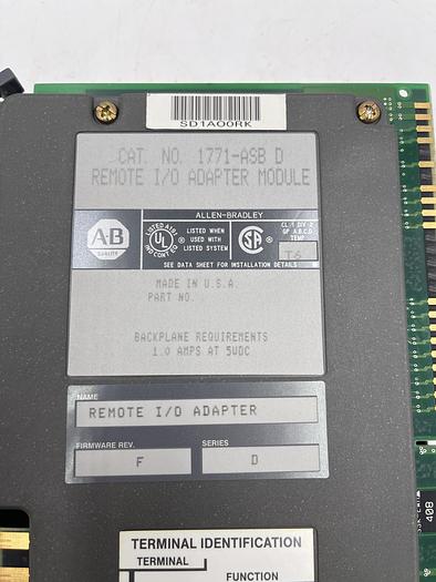 Used Allen-Bradley 1771-ASB SER D