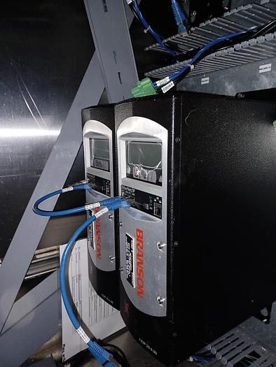 Used 12 lane sonic yogurt cup welder (branson)