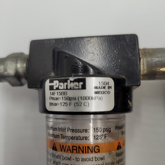 Used Numatics pneumatics panel: two 031RS700O Solenoid Valves & three 031sa4004 & Parker regulator 14r113fc & air filter 14F1588