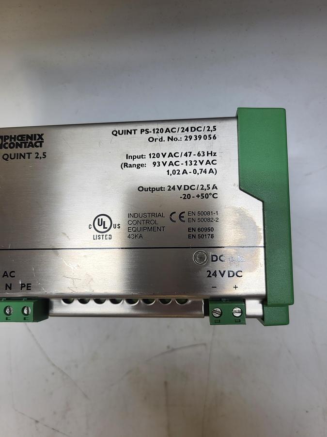 Used Phoenix Contact Quint 2,5 PS-120 AC/24DC/2,5 2939056