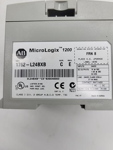 Used Allen-Bradley Micro Logix 1762-L24BXB Ser.C